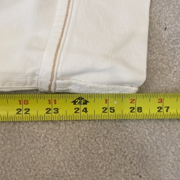 AG Adriano Goldschmied Straight cuffed White Denim size 28 - Picture 9 of 9
